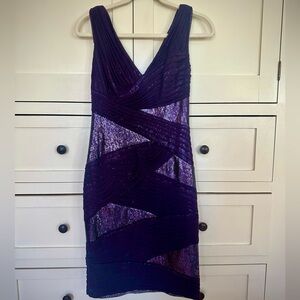 Sparkling Purple Cocktail Dress